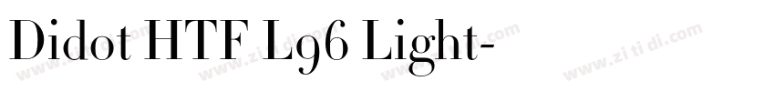 Didot HTF L96 Light字体转换